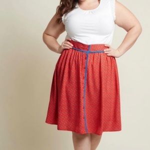 Jessy B ModCloth Cherry Skirt M